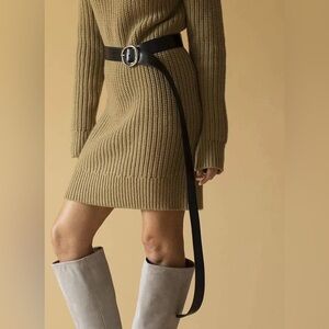 Alexander McQueen Long Molt Leather Belt